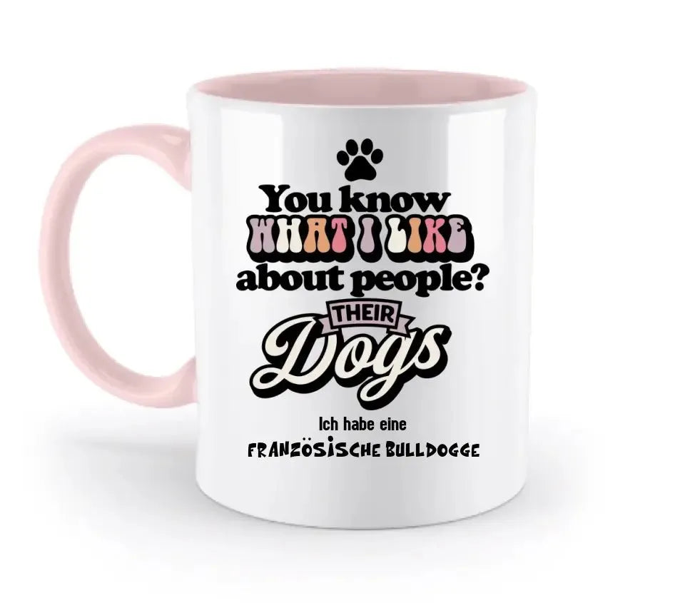 Their Dogs • Hund • Passe den Text an • zweifarbige Tasse • Exklusivdesign • personalisiert - HalloGeschenk.de