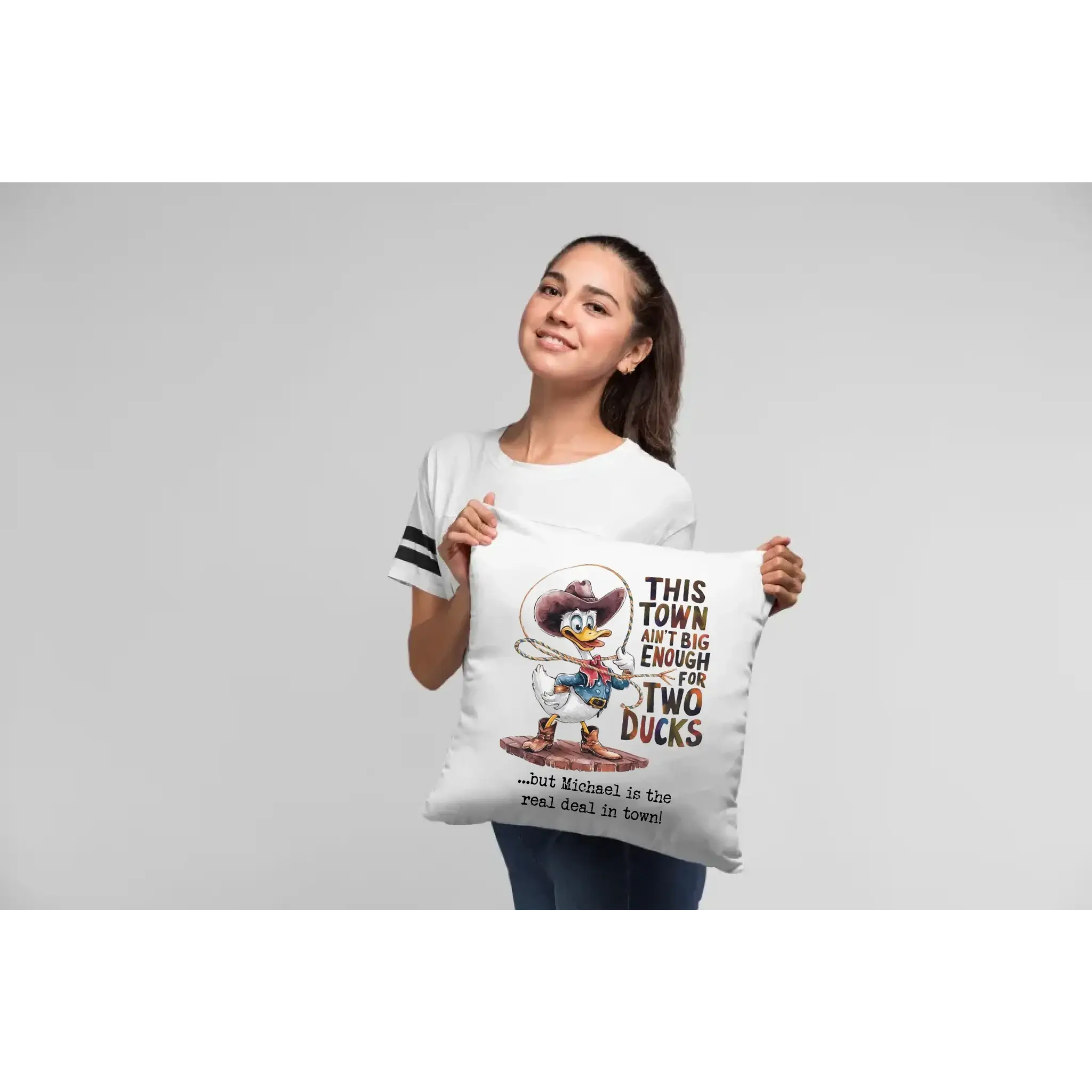 THIS TOWN 2 • DUCK • ENTE • Kissen 40x40 cm • Exklusivdesign • personalisiert