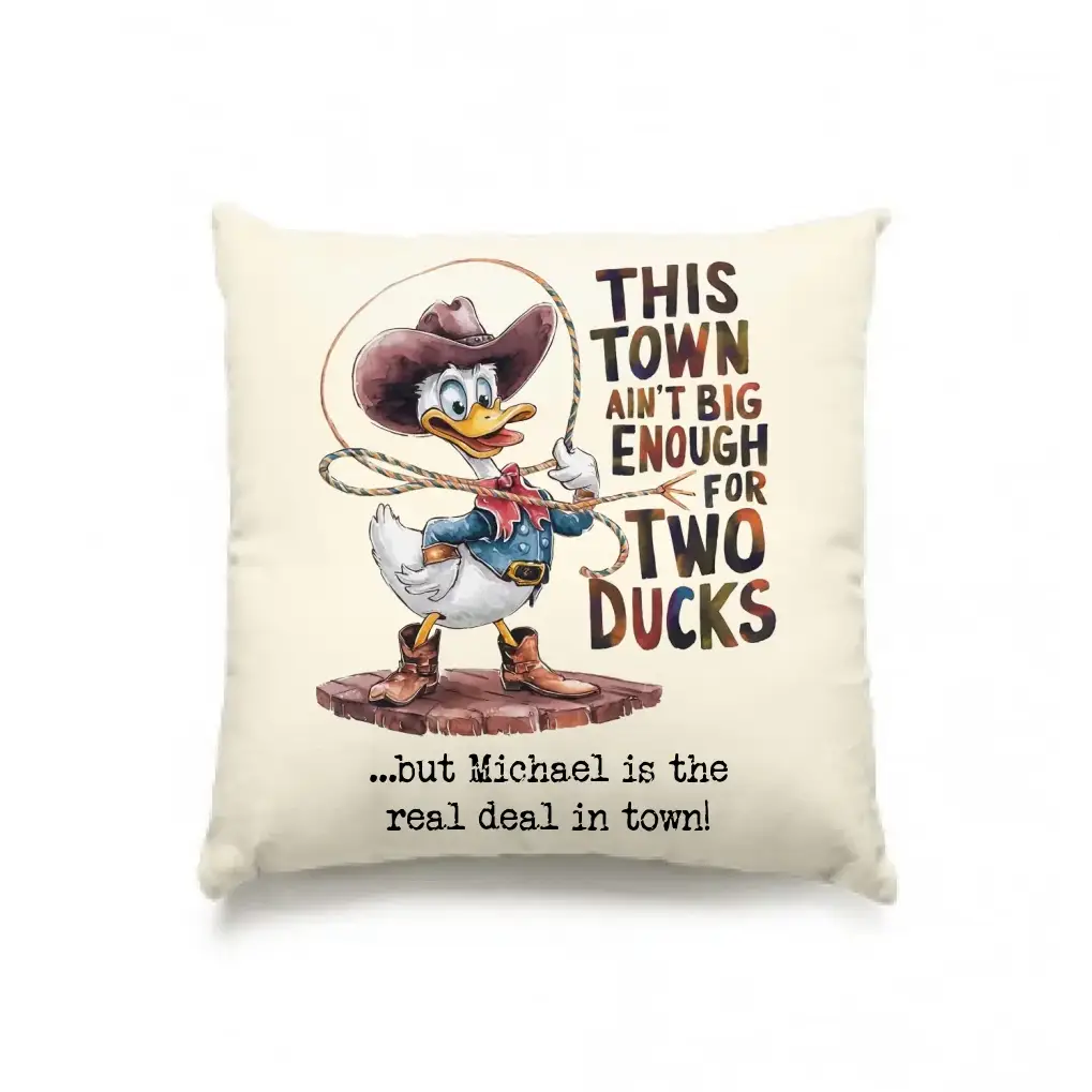 THIS TOWN 2 • DUCK • ENTE • Kissen 40x40 cm • Exklusivdesign • personalisiert