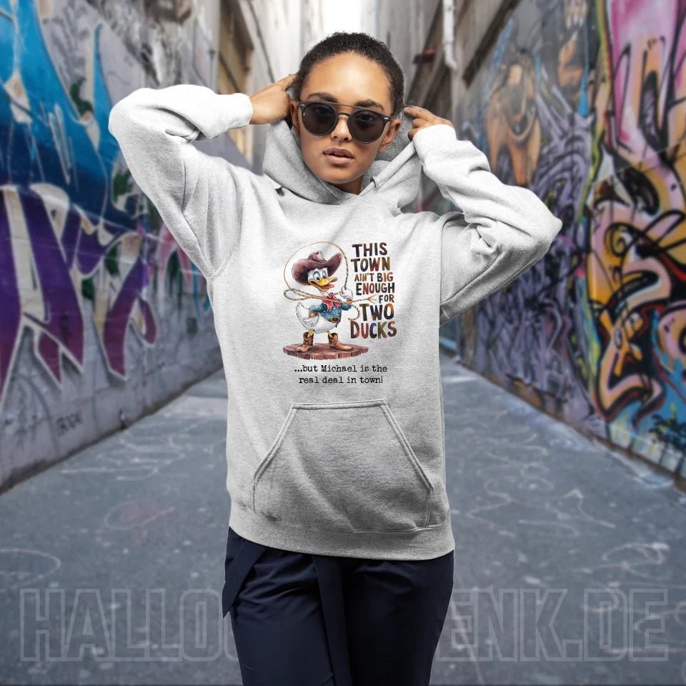 THIS TOWN 2 • DUCK • ENTE • Unisex Premium Hoodie XS - 5XL aus Bio - Baumwolle für Damen & Herren • Exklusivdesign • personalisiert von HalloGeschenk.de