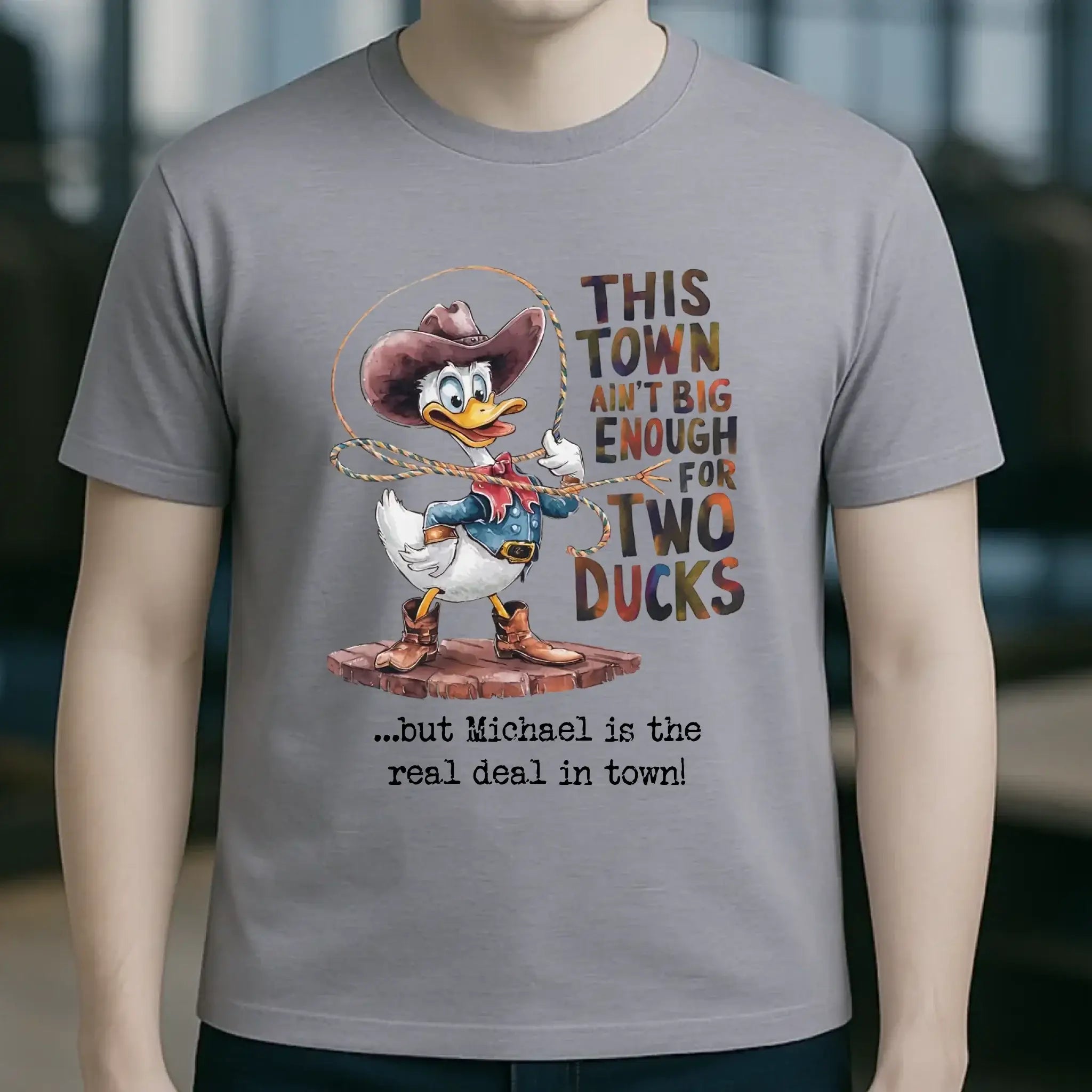 THIS TOWN 2 • DUCK • ENTE • Unisex Premium T-Shirt XS-5XL aus Bio-Baumwolle für Damen & Herren • Exklusivdesign • personalisiert