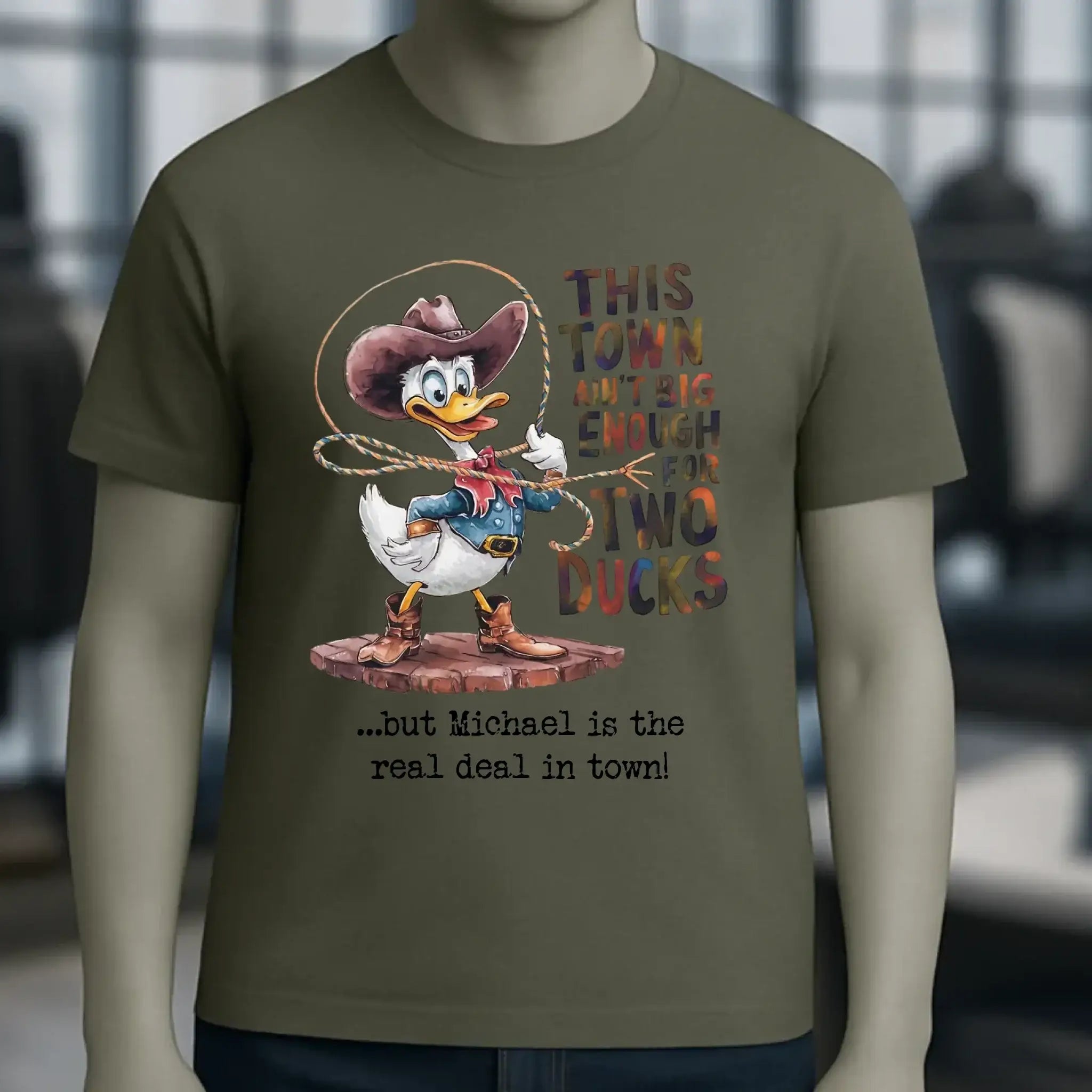 THIS TOWN 2 • DUCK • ENTE • Unisex Premium T-Shirt XS-5XL aus Bio-Baumwolle für Damen & Herren • Exklusivdesign • personalisiert