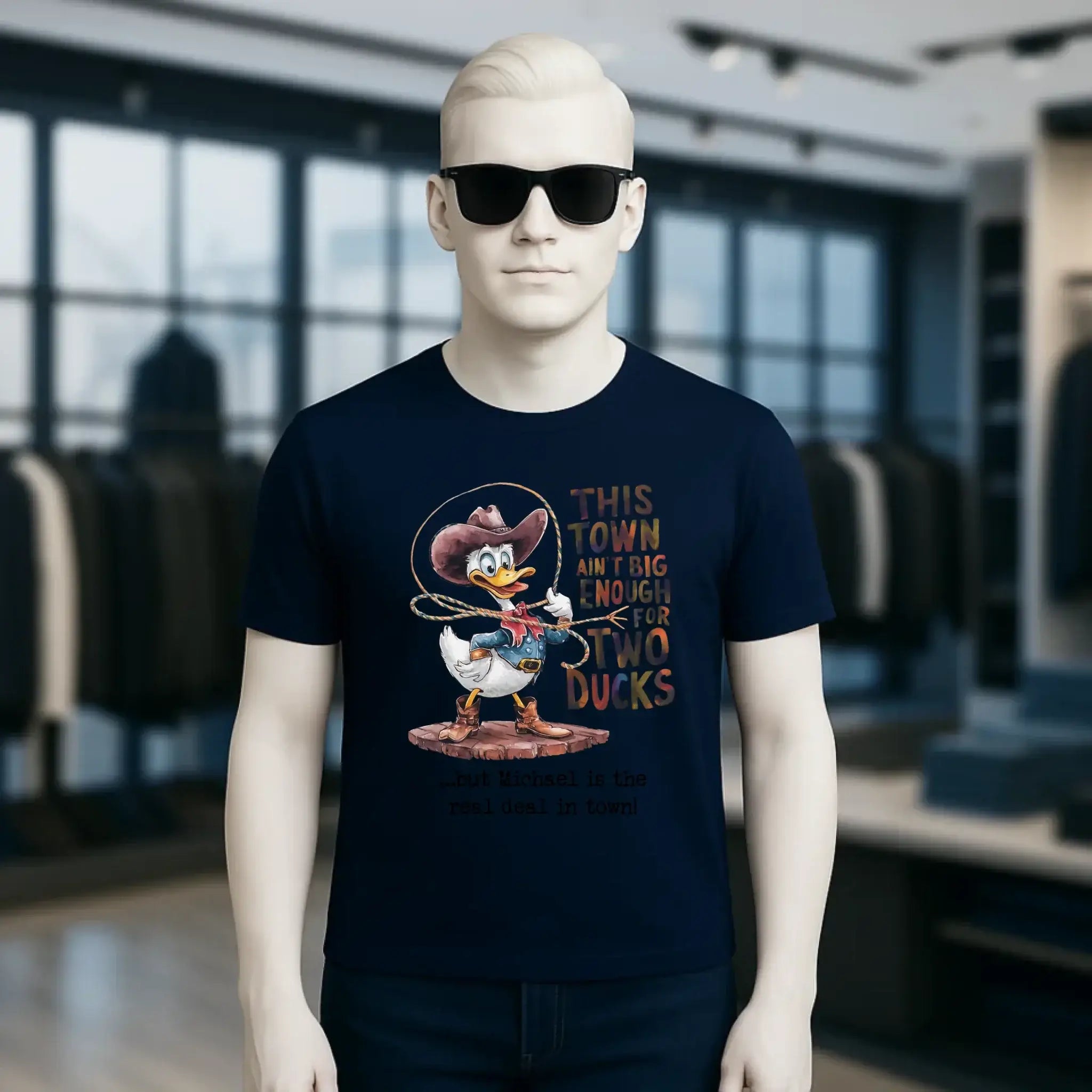 THIS TOWN 2 • DUCK • ENTE • Unisex Premium T-Shirt XS-5XL aus Bio-Baumwolle für Damen & Herren • Exklusivdesign • personalisiert