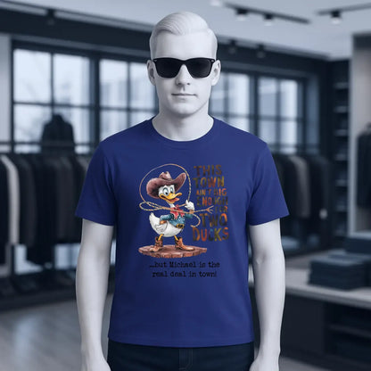 THIS TOWN 2 • DUCK • ENTE • Unisex Premium T-Shirt XS-5XL aus Bio-Baumwolle für Damen & Herren • Exklusivdesign • personalisiert