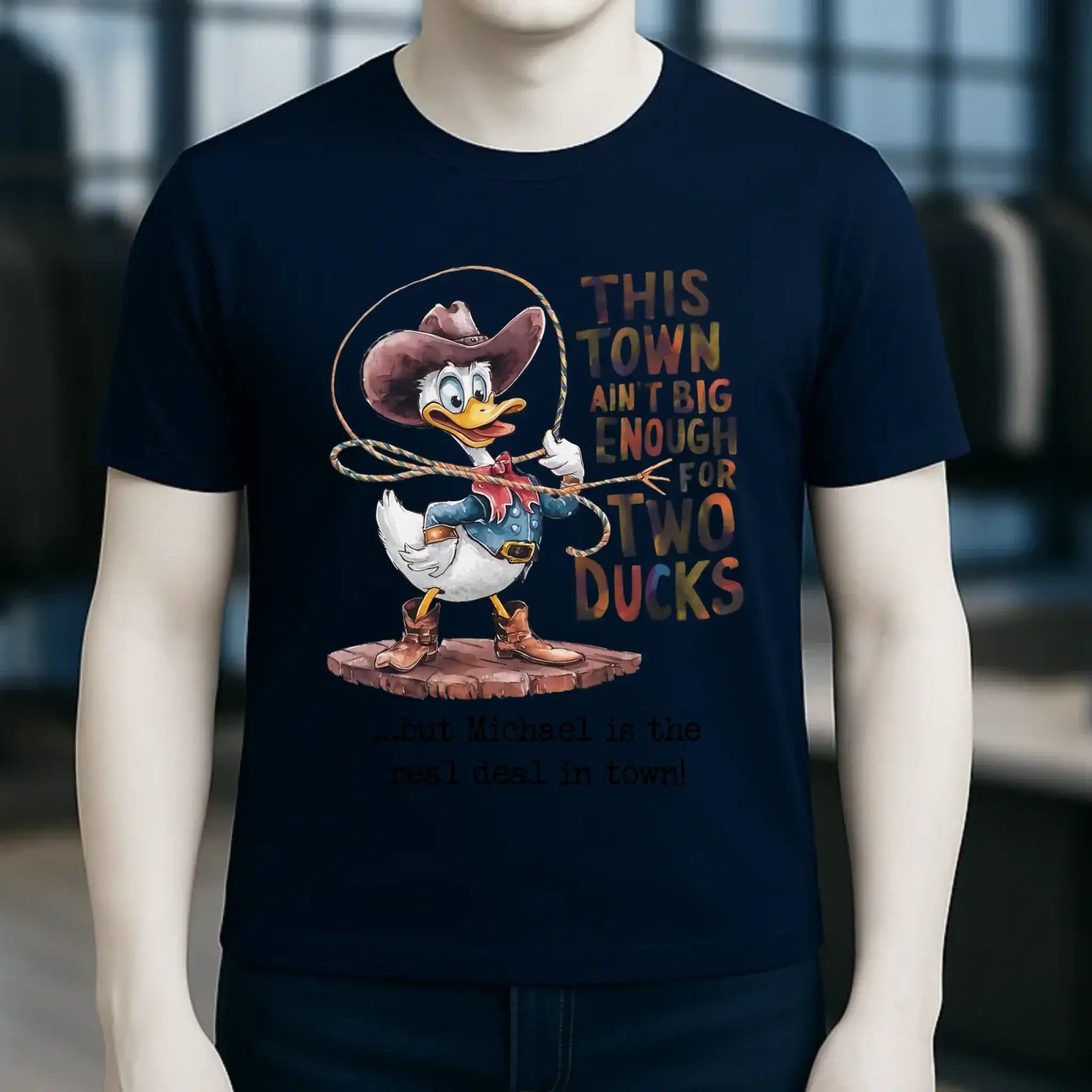 THIS TOWN 2 • DUCK • ENTE • Unisex Premium T-Shirt XS-5XL aus Bio-Baumwolle für Damen & Herren • Exklusivdesign • personalisiert