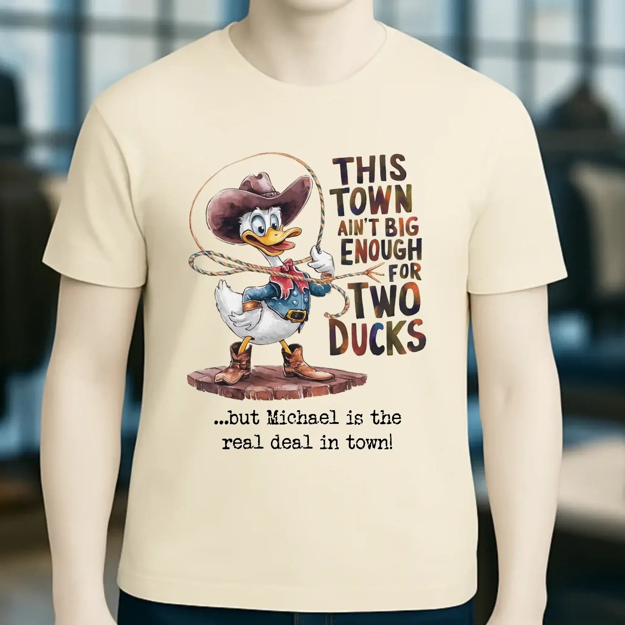 THIS TOWN 2 • DUCK • ENTE • Unisex Premium T-Shirt XS-5XL aus Bio-Baumwolle für Damen & Herren • Exklusivdesign • personalisiert