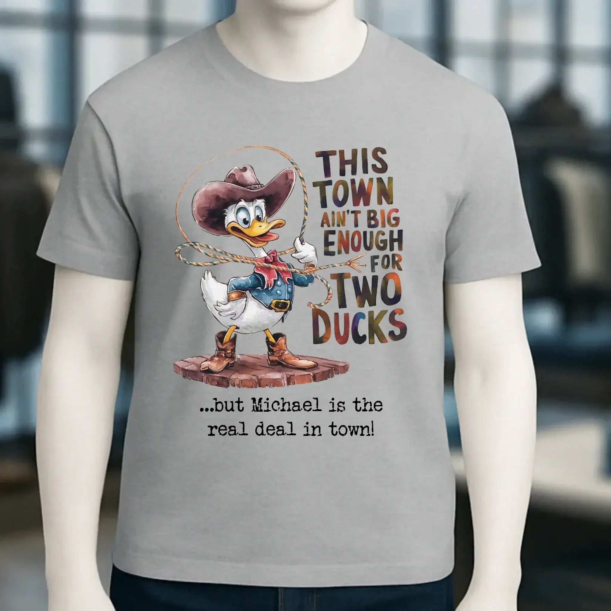 THIS TOWN 2 • DUCK • ENTE • Unisex Premium T-Shirt XS-5XL aus Bio-Baumwolle für Damen & Herren • Exklusivdesign • personalisiert