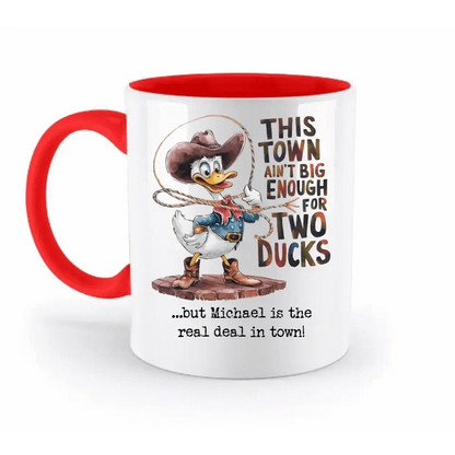 THIS TOWN 2 • DUCK • ENTE • zweifarbige Tasse • Exklusivdesign • personalisiert