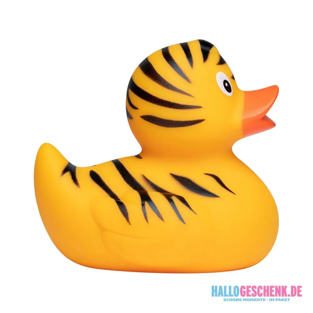 Tiger Tigerstreifen Ente Quietsche-Ente / Badeente
