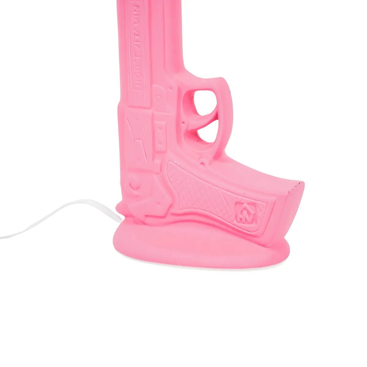 Tischlampe • Basisstück • GUN - Keramik - Neonrosa - E27 - 15x9x32cm • außergewöhnliche Dekoartikel von HalloGeschenk.de