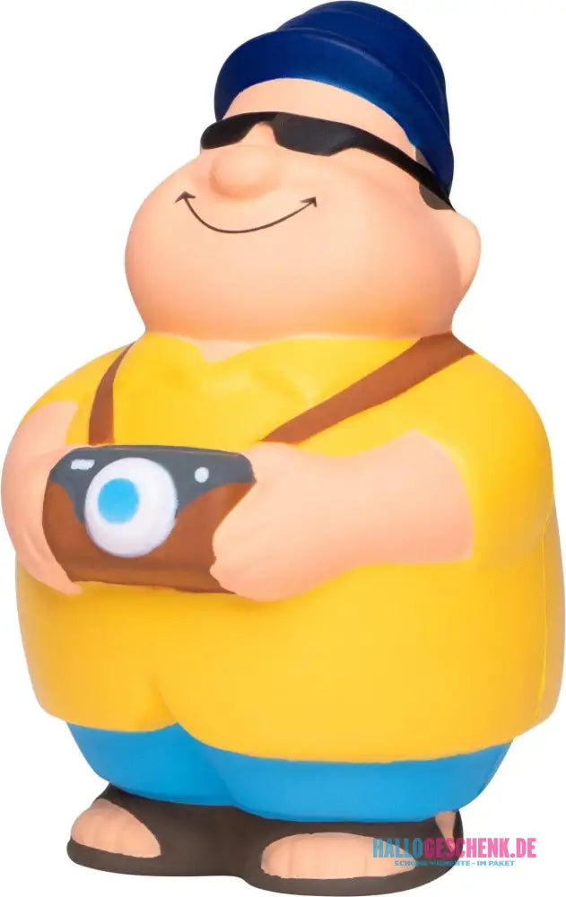 Touri Bert mit Fotokamera Anti-Stress-Quetsch-Figur