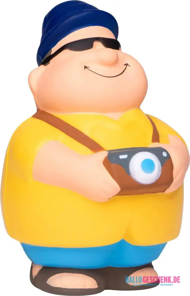 Touri Bert mit Fotokamera Anti-Stress-Quetsch-Figur