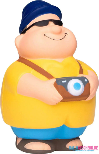 Touri Bert mit Fotokamera Anti-Stress-Quetsch-Figur