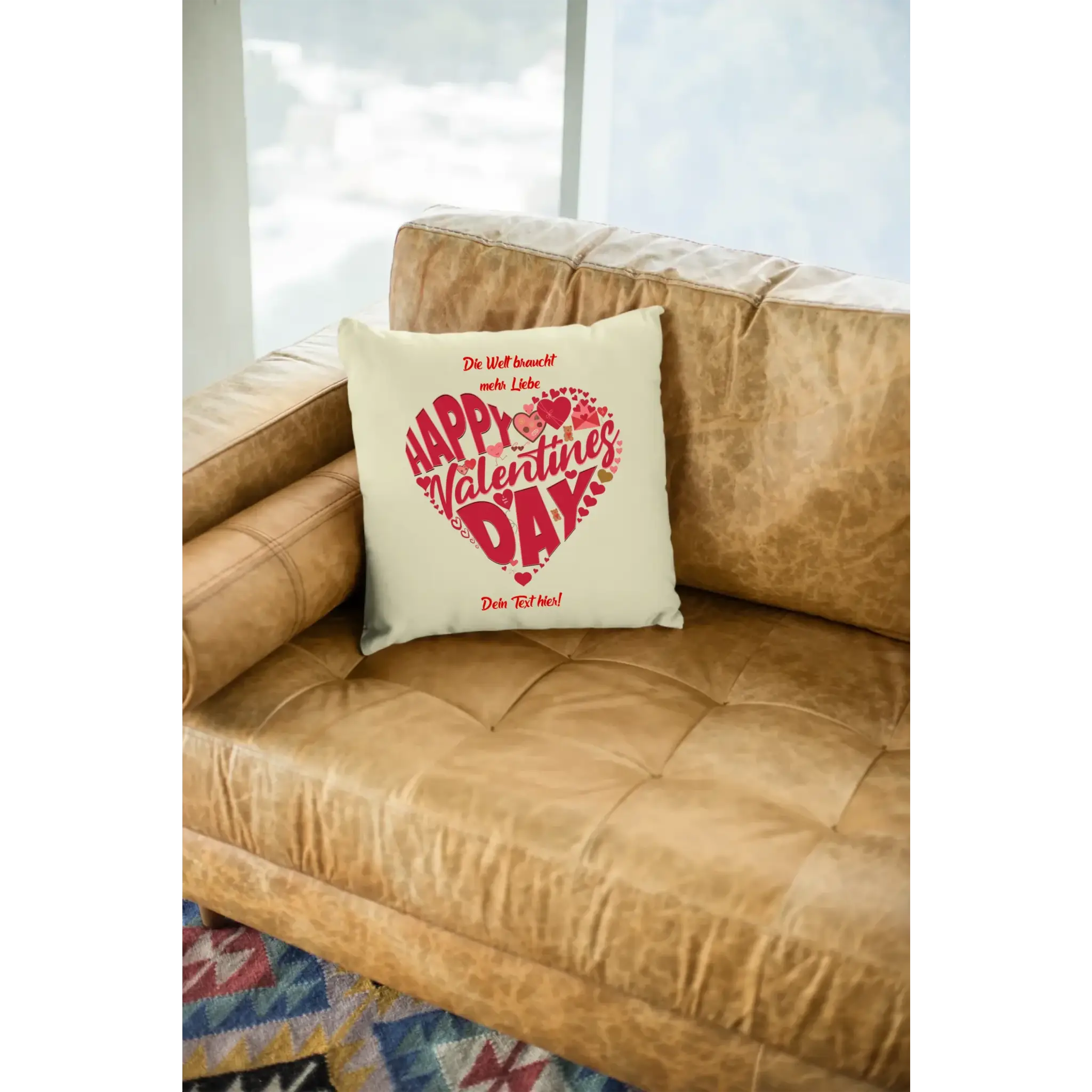 Valentinstag • Herz • Valentinstag • Kissen 40x40 cm • personalisiert