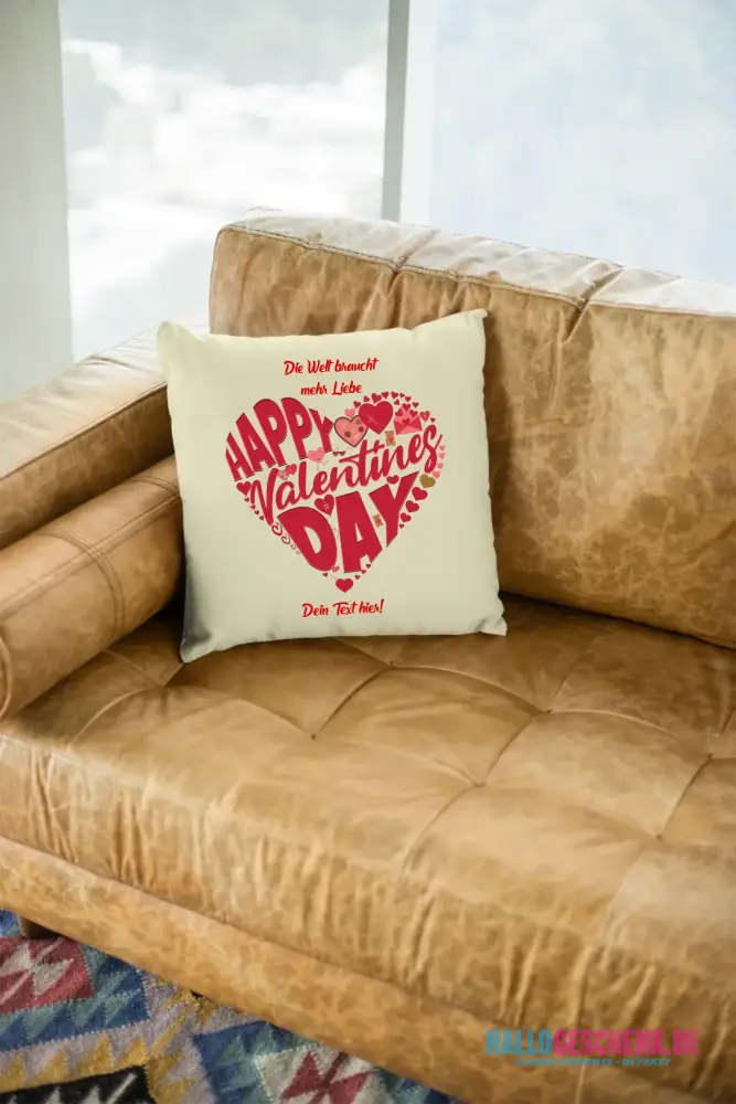 Valentinstag • Herz • Valentinstag • Kissen 40x40 cm • personalisiert