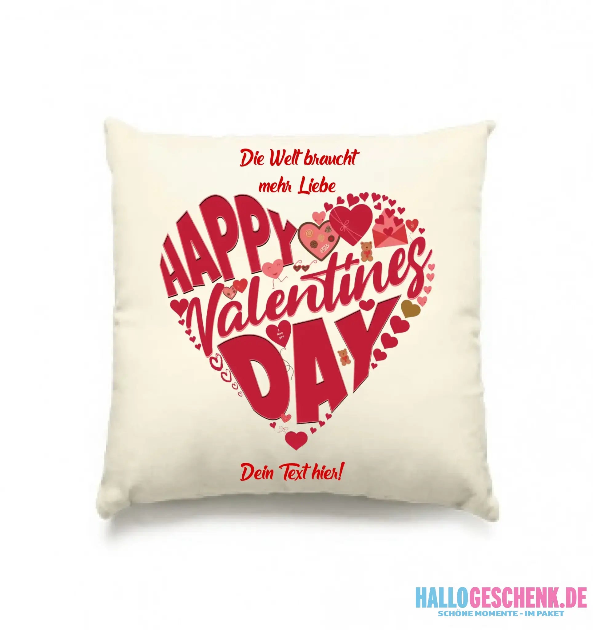 Valentinstag • Herz • Valentinstag • Kissen 40x40 cm • personalisiert