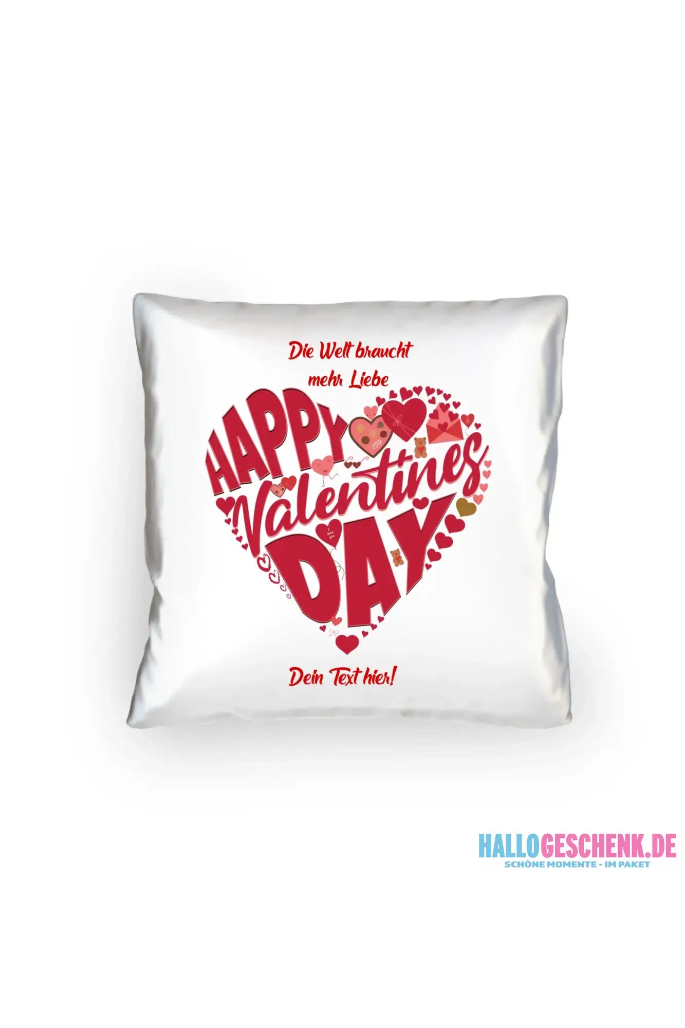 Valentinstag • Herz • Valentinstag • Kissen 40x40 cm • personalisiert