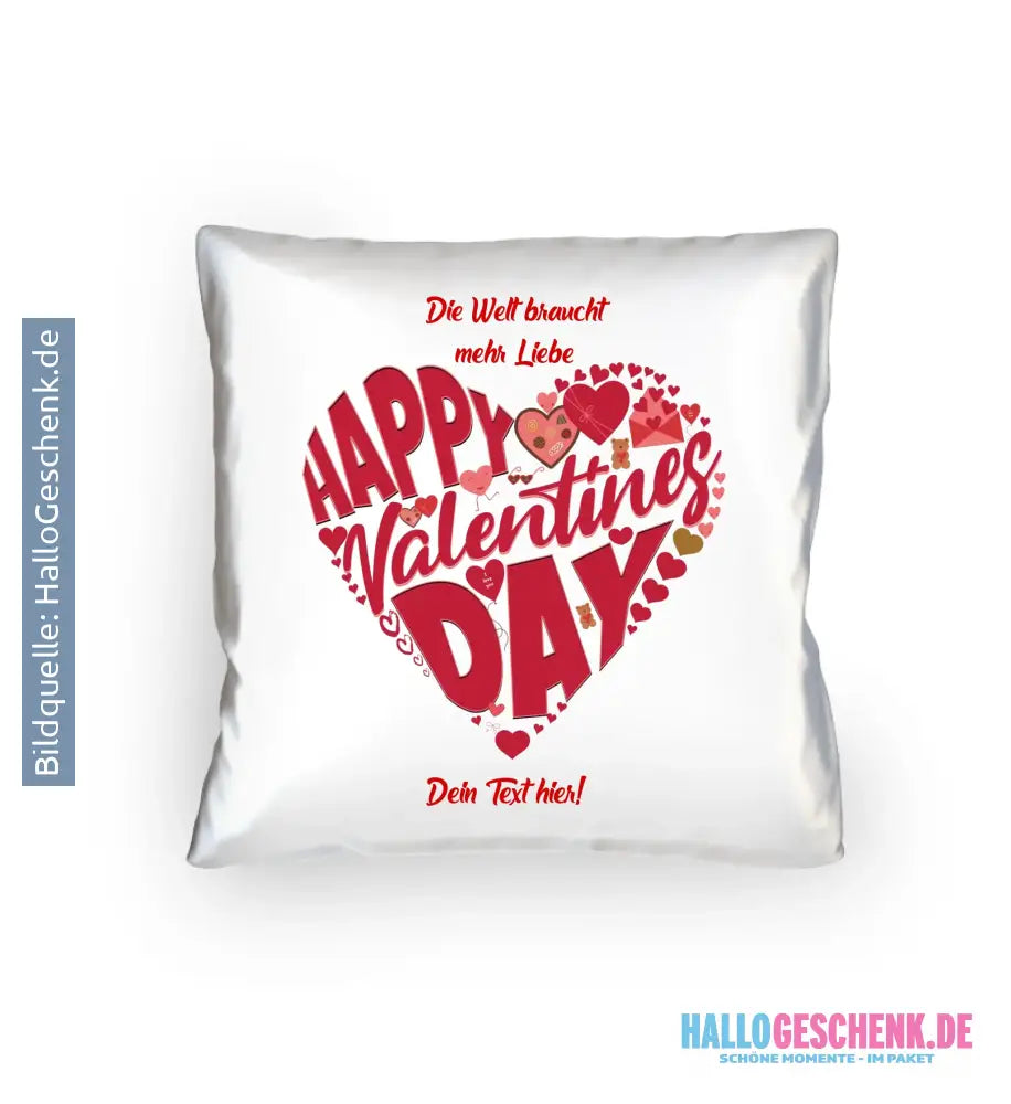 Valentinstag • Herz • Valentinstag • Kissen 40x40 cm • personalisiert