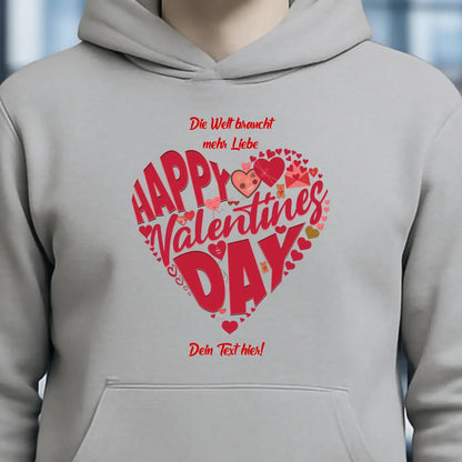 Valentinstag • Herz • Unisex Premium Hoodie XS-5XL aus Bio-Baumwolle für Damen & Herren