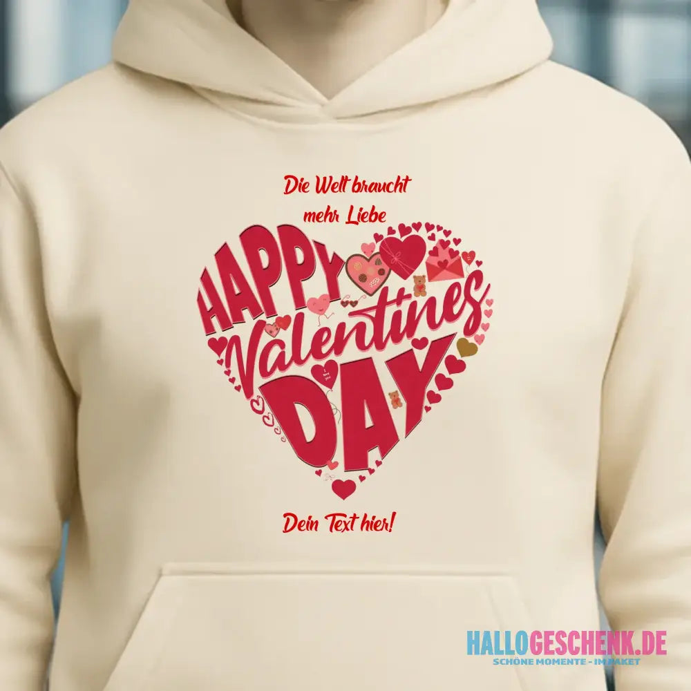Valentinstag • Herz • Unisex Premium Hoodie XS-5XL aus Bio-Baumwolle für Damen & Herren