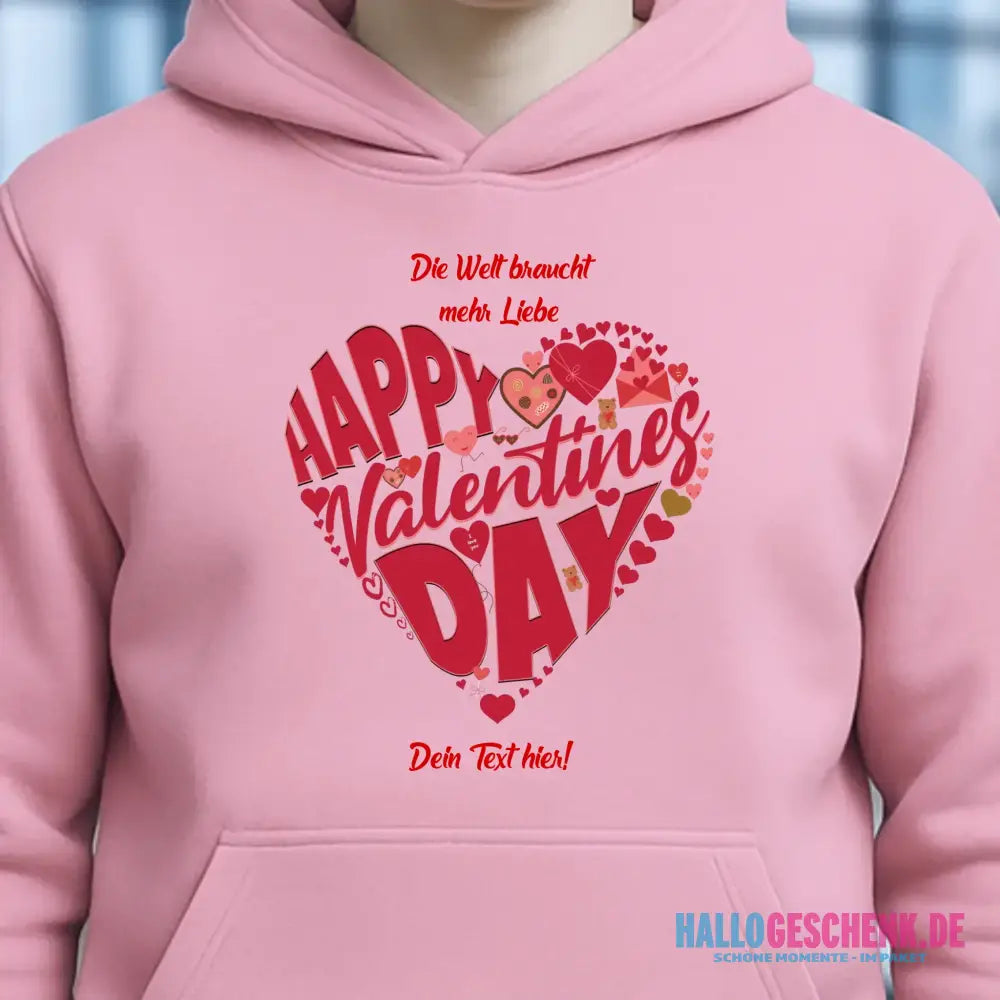 Valentinstag • Herz • Unisex Premium Hoodie XS-5XL aus Bio-Baumwolle für Damen & Herren