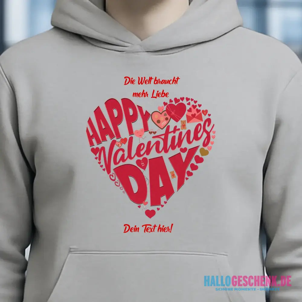 Valentinstag • Herz • Unisex Premium Hoodie XS-5XL aus Bio-Baumwolle für Damen & Herren