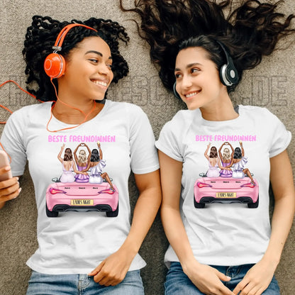 Vegas Girls • 1-3 Frauen • mit Wunschtext • Damen T-Shirt • Bio • personalisiert