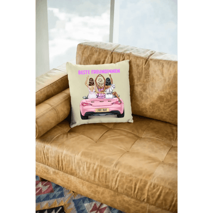 Vegas Girls • 1-3 Frauen • mit Wunschtext • Kissen 40x40 cm • personalisiert
