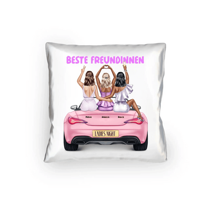 Vegas Girls • 1-3 Frauen • mit Wunschtext • Kissen 40x40 cm • personalisiert