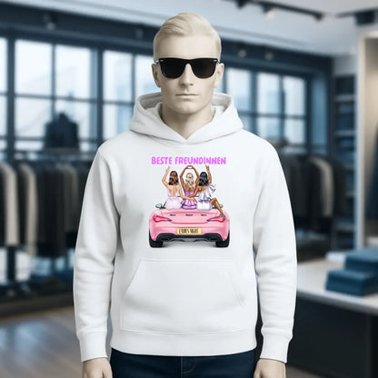 Vegas Girls • 1-3 Frauen • mit Wunschtext • Unisex Hoodie für Damen & Herren • Bio • personalisiert