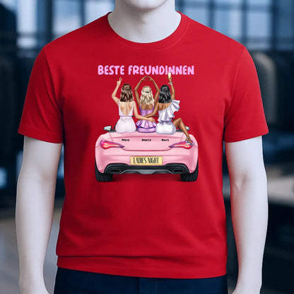 Vegas Girls • 1-3 Frauen • mit Wunschtext • Unisex T-Shirt für Damen & Herren • Bio • personalisiert
