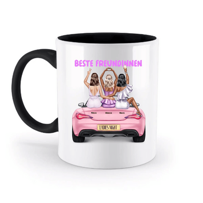 Vegas Girls • 1-3 Frauen • mit Wunschtext • zweifarbige Tasse • Exklusivdesign • personalisiert