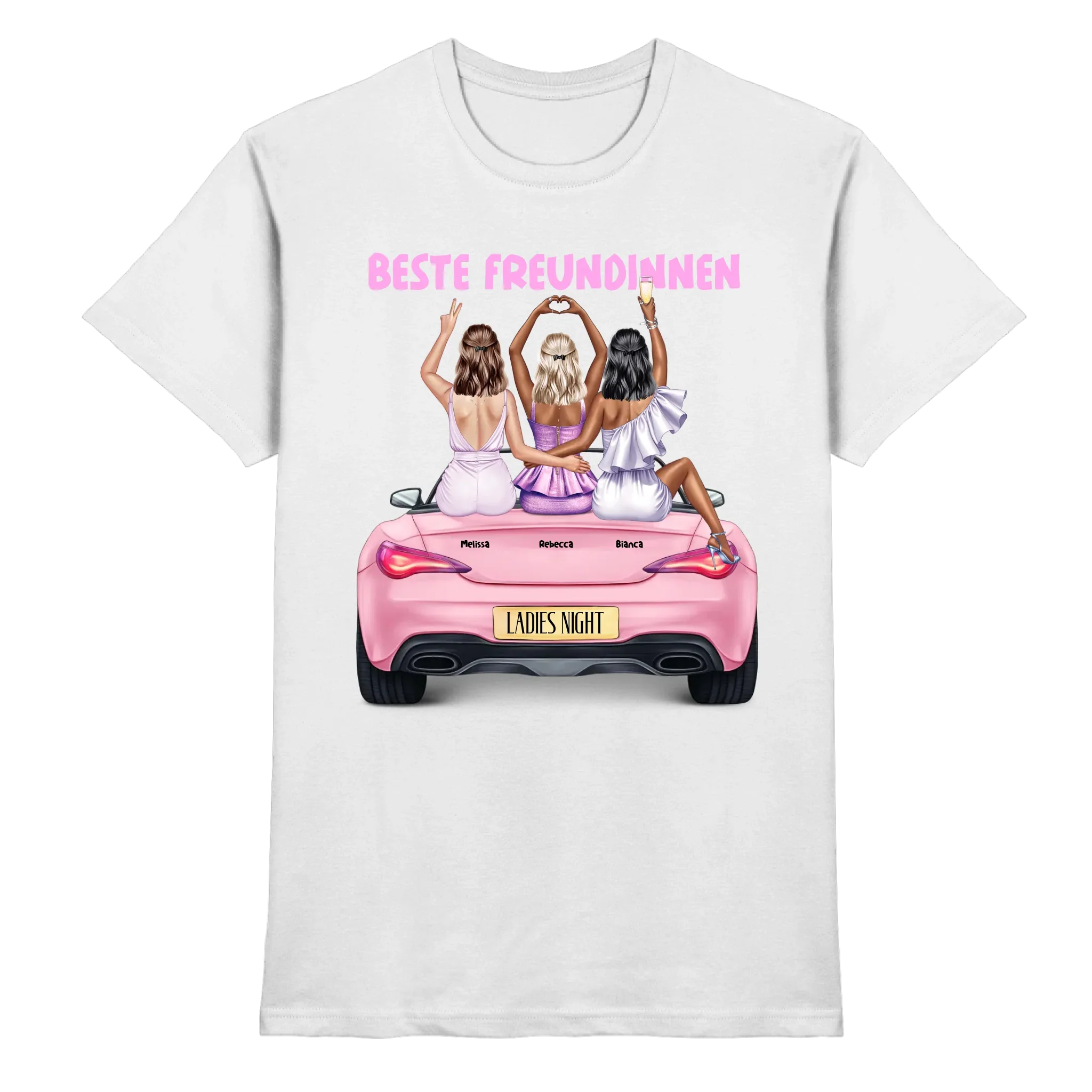 Vegas Girls: 1-3 Girls • mehrere Artikel • ’Statement-Collection’ • Wunschtext • personalisierte Figuren - Premium