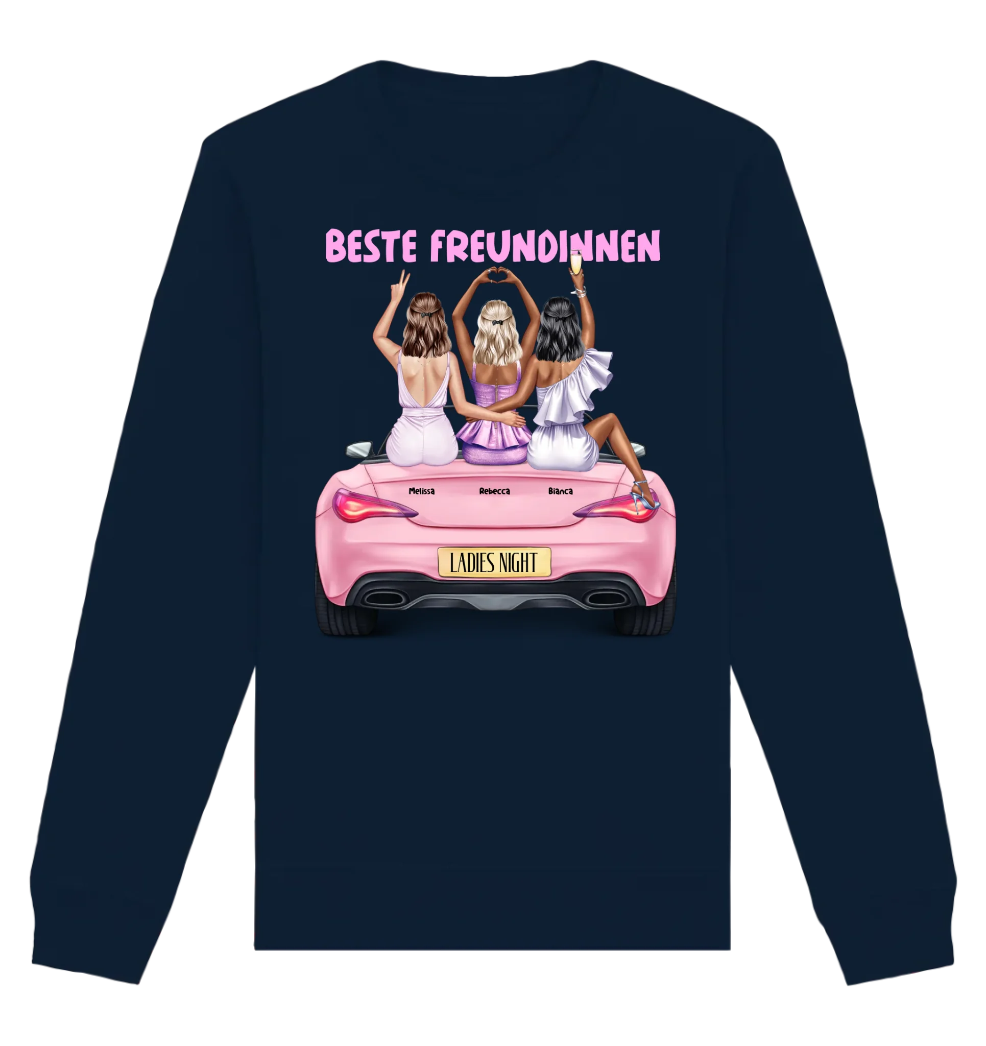 Vegas Girls: 1-3 Girls • mehrere Artikel • ’Statement-Collection’ • Wunschtext • personalisierte Figuren - Unisex