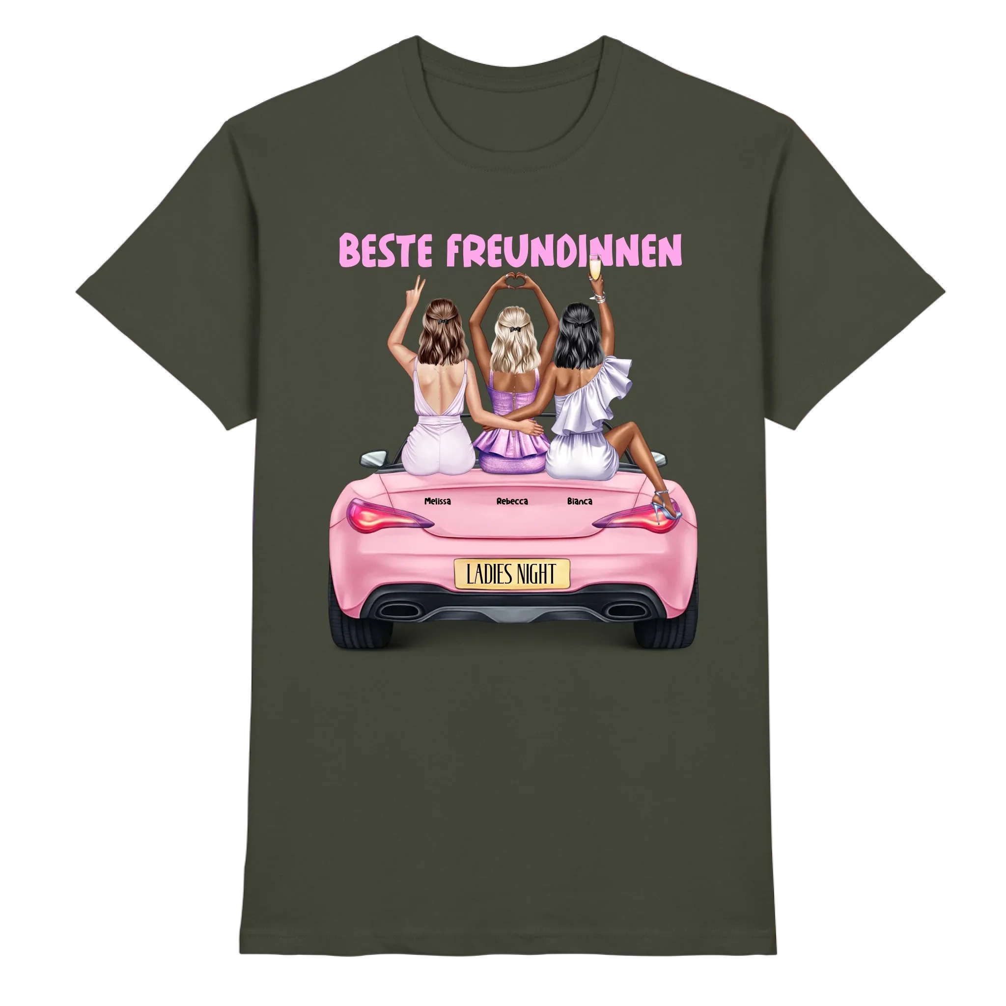 Vegas Girls: 1-3 Girls • mehrere Artikel • ’Statement-Collection’ • Wunschtext • personalisierte Figuren - Premium