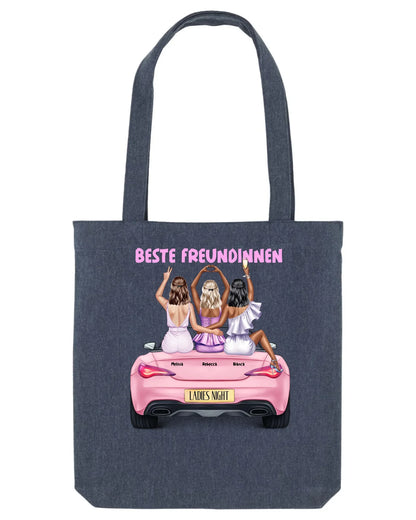 Vegas Girls: 1-3 Girls • mehrere Artikel • ’Statement-Collection’ • Wunschtext • personalisierte Figuren - Stofftasche