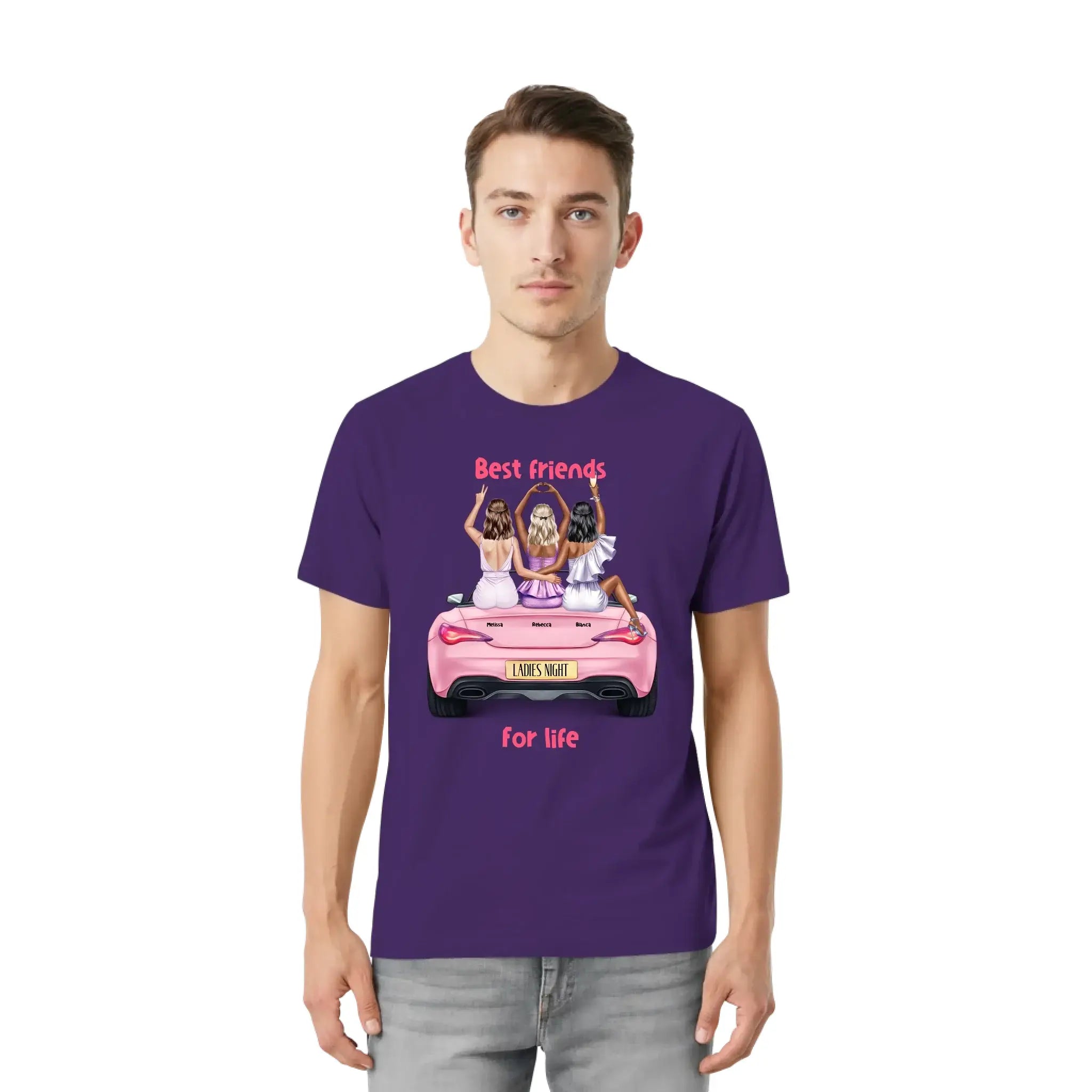 Vegas Girls (1–3 names) – Personalized Unisex T-Shirt | Bella + Canvas 3001 - personalized T-Shirts (US/UK/EU)