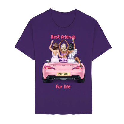 Vegas Girls (1–3 names) – Personalized Unisex T-Shirt | Bella + Canvas 3001 - Staple | Team Purple / 2XL - personalized