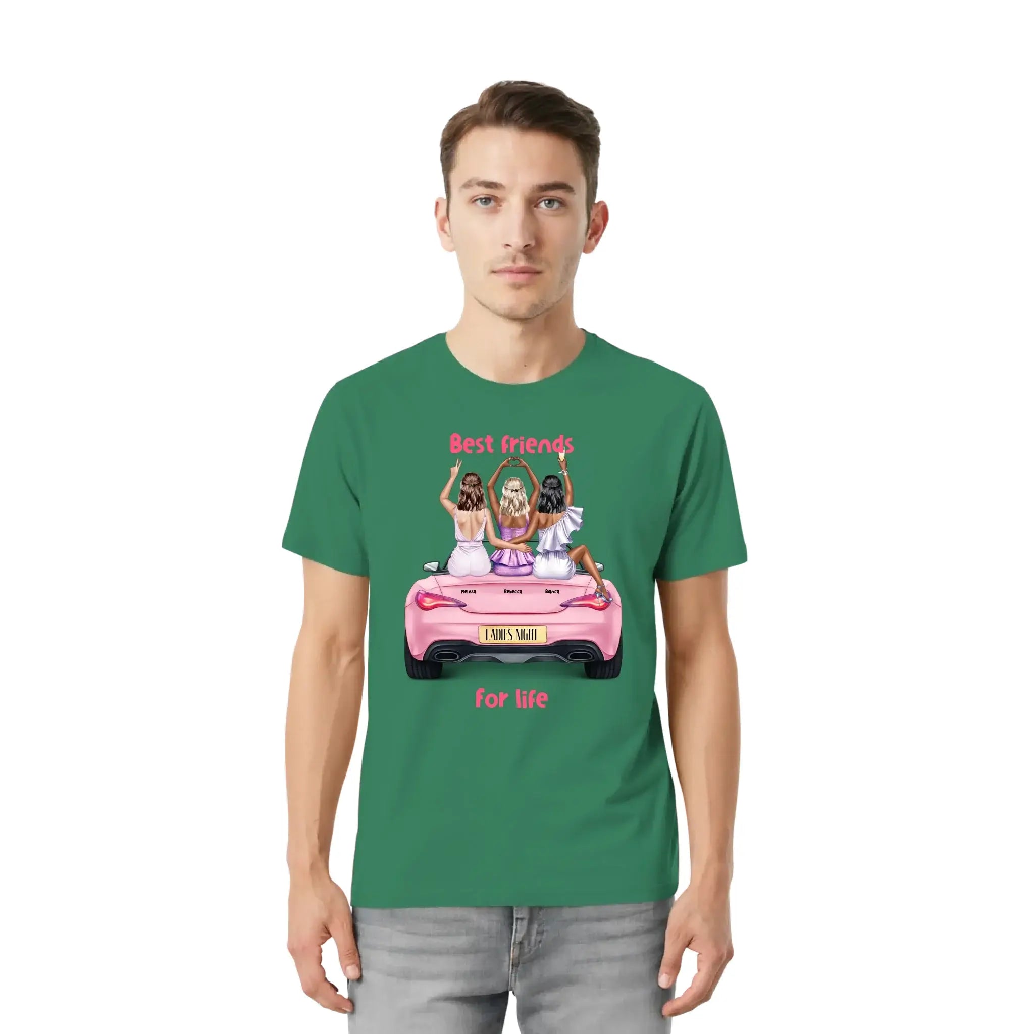 Vegas Girls (1–3 names) – Personalized Unisex T-Shirt | Bella + Canvas 3001 - personalized T-Shirts (US/UK/EU)