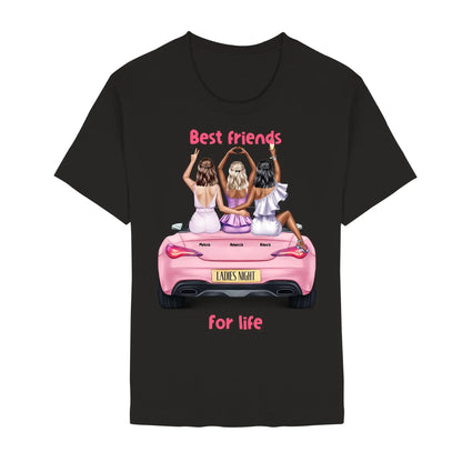 Vegas Girls (1–3 names) – Personalized Unisex T-Shirt | Bella + Canvas 3001 - Staple | Black / 2XL - personalized