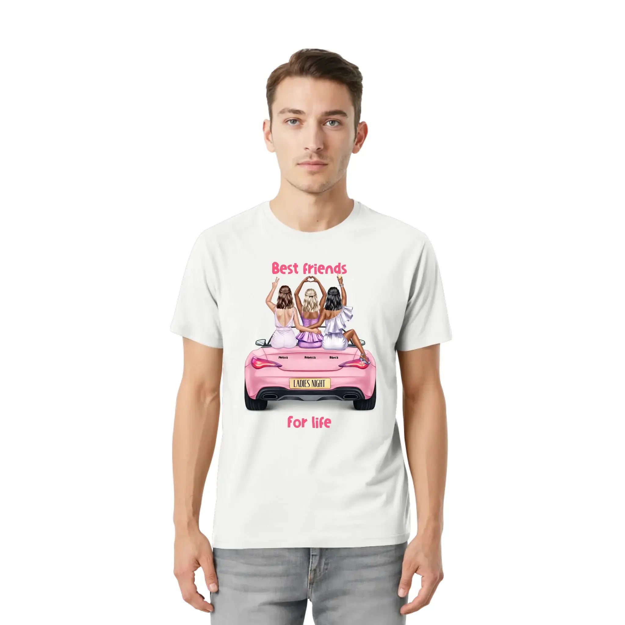 Vegas Girls (1–3 names) – Personalized Unisex T-Shirt | Bella + Canvas 3001 - personalized T-Shirts (US/UK/EU)