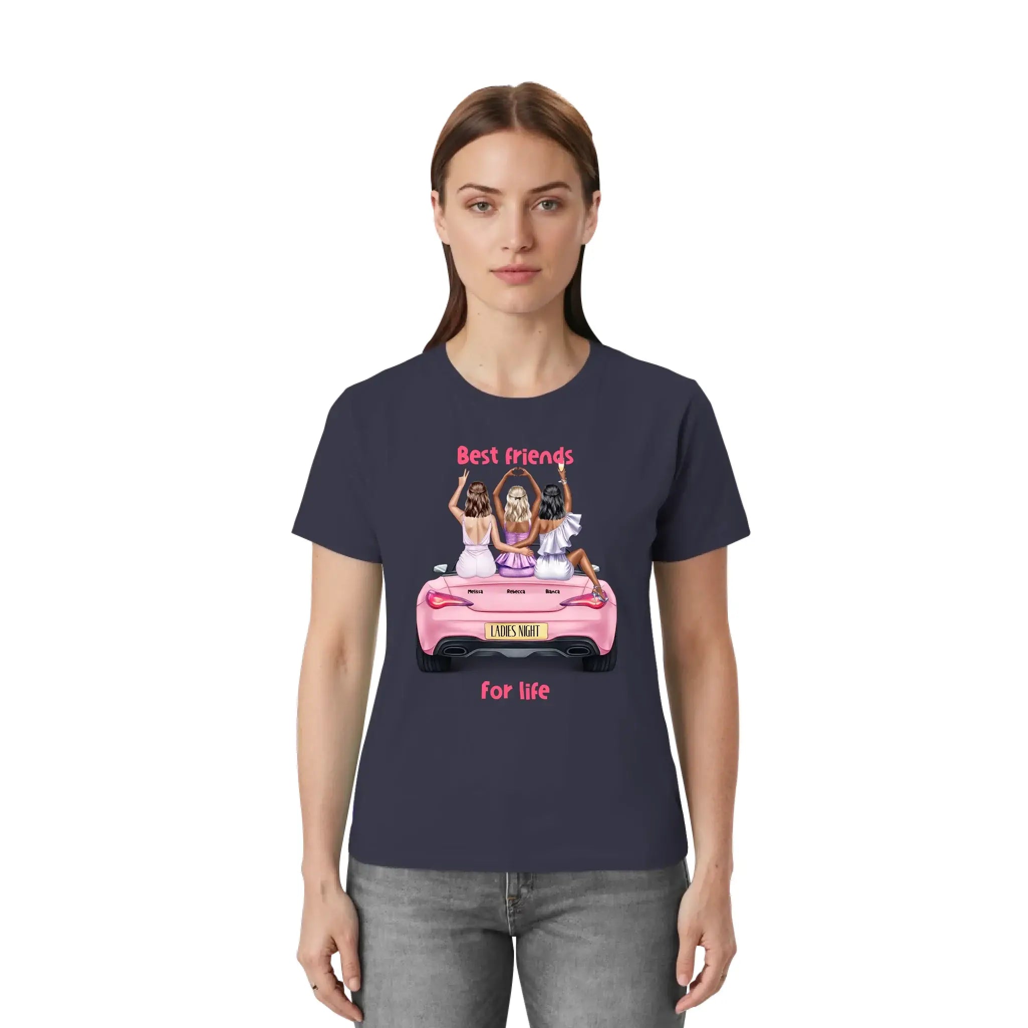 Vegas Girls (1–3 names) – Personalized Unisex T-Shirt | Bella + Canvas 3001 - personalized T-Shirts (US/UK/EU)