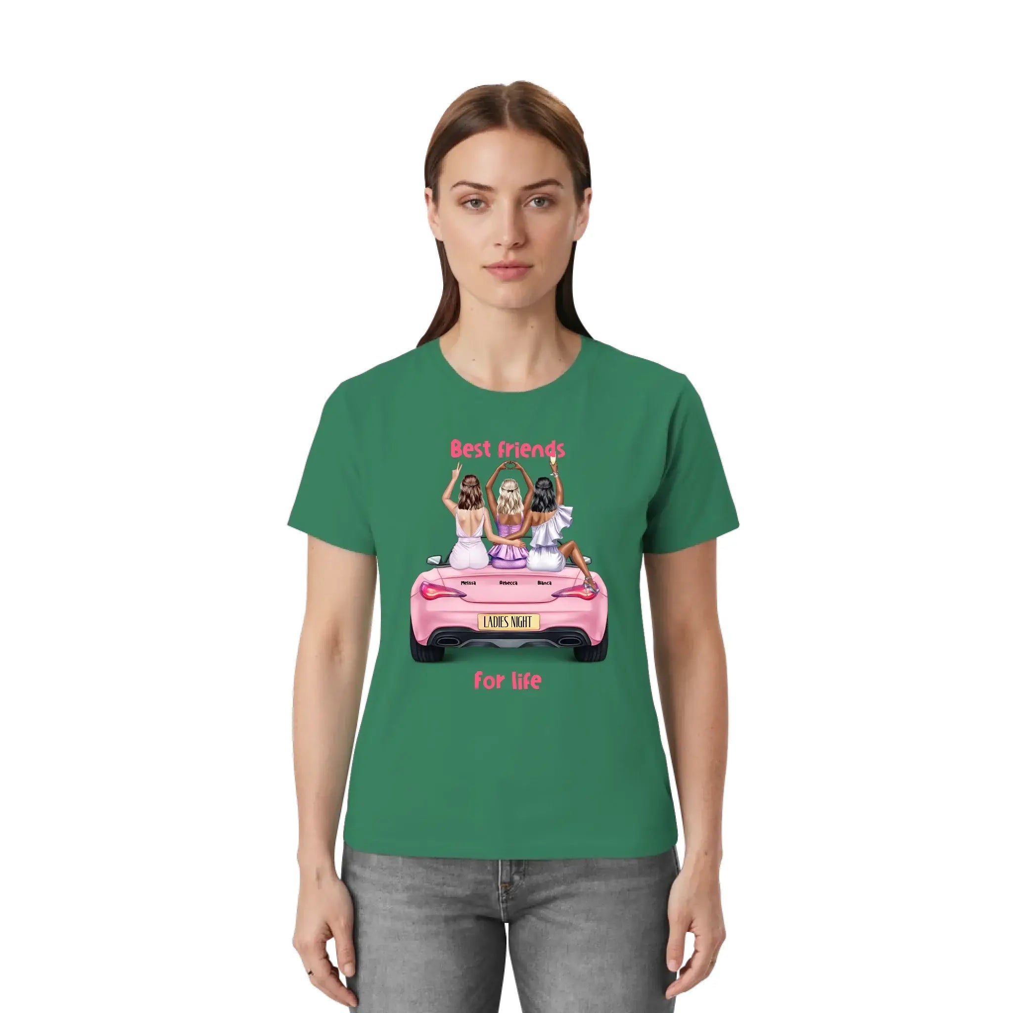 Vegas Girls (1–3 names) – Personalized Unisex T-Shirt | Bella + Canvas 3001 - personalized T-Shirts (US/UK/EU)
