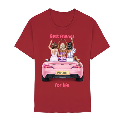 Vegas Girls (1–3 names) – Personalized Unisex T-Shirt | Bella + Canvas 3001 - Staple | Red / 2XL - personalized