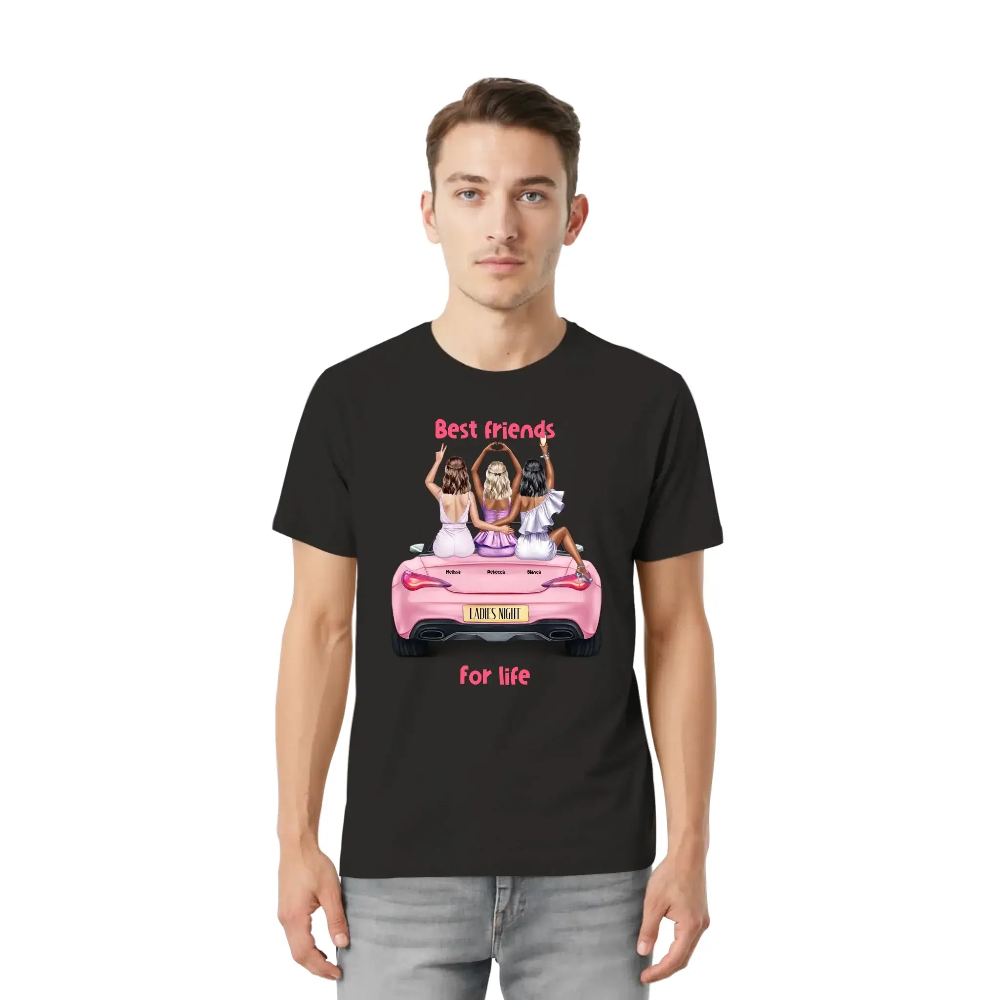 Vegas Girls (1–3 names) – Personalized Unisex T-Shirt | Bella + Canvas 3001 - personalized T-Shirts (US/UK/EU)