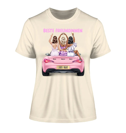 Vegas Girls (1-3 personalisierbare Figuren) - Damen T-Shirt (Fitted) • Bio / Natural / 2XL - personalisierbare Figuren