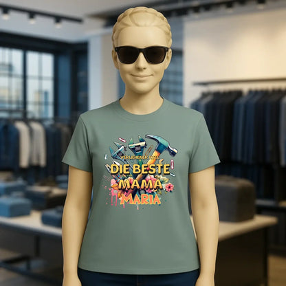 Verliehener Titel: Beste Mama • Ladies Premium T-Shirt XS-2XL aus Bio-Baumwolle für Damen • Exklusivdesign • personalisiert