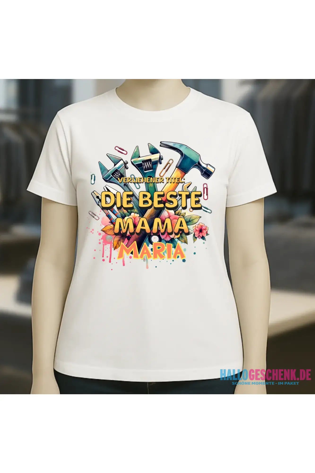 Verliehener Titel: Beste Mama • Ladies Premium T-Shirt XS-2XL aus Bio-Baumwolle für Damen • Exklusivdesign • personalisiert