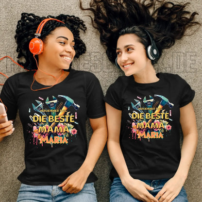 Verliehener Titel: Beste Mama • Ladies Premium T-Shirt XS-2XL aus Bio-Baumwolle für Damen • Exklusivdesign • personalisiert