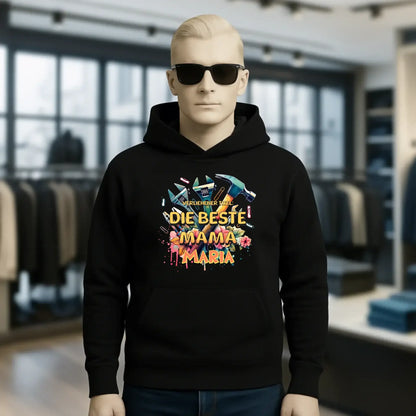 Verliehener Titel: Beste Mama + Wunschtext • Unisex Premium Hoodie XS-5XL aus Bio-Baumwolle für Damen & Herren • Exklusivdesign • personalisiert